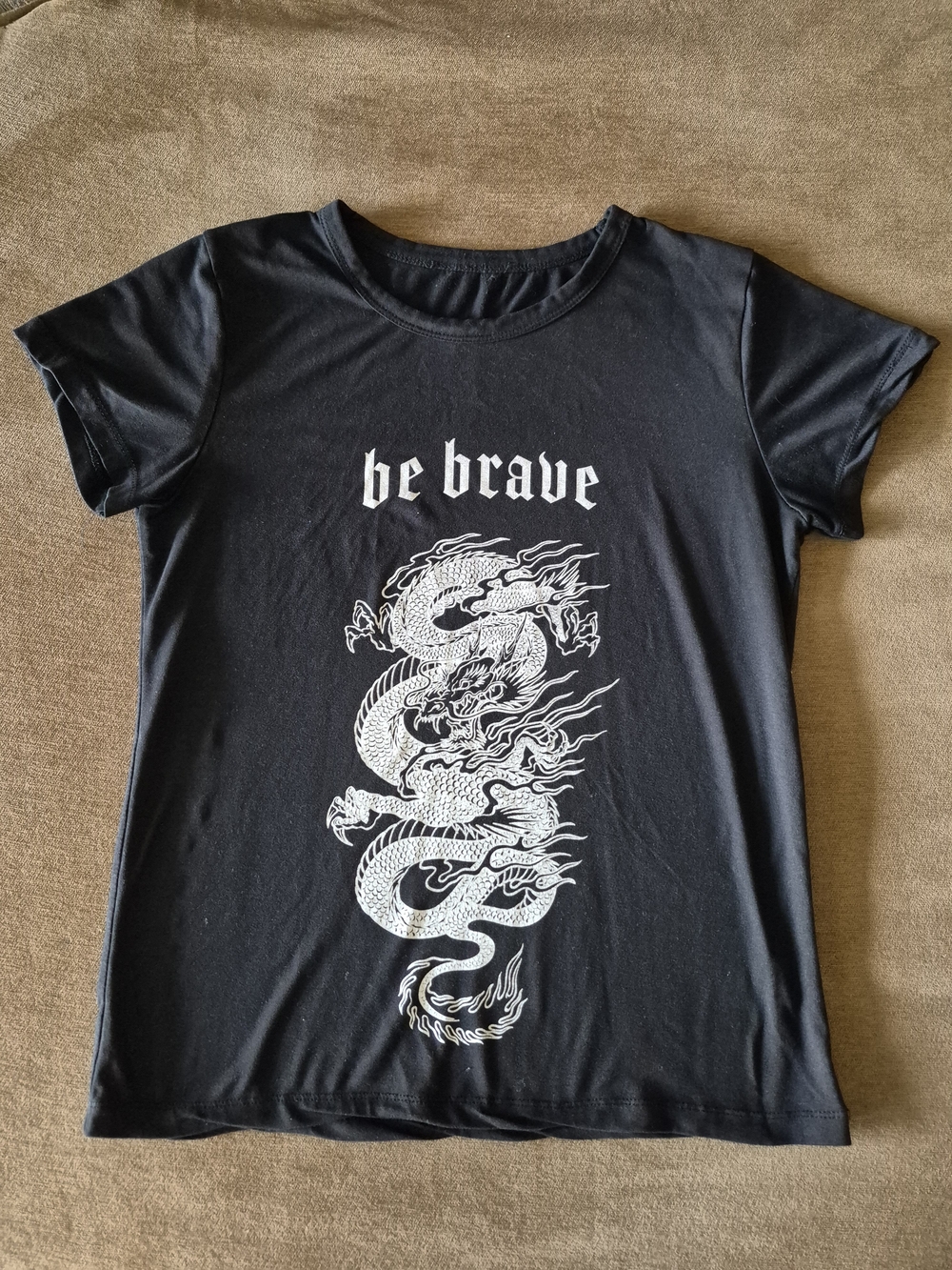 Graphic Tee with Dragon Print